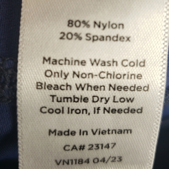 T by Talbot's Navy Athletic Leggings Sz P - Picture 9 of 9